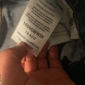 Wrangler trouser style jeans size 14 girls